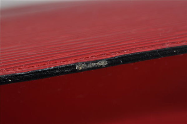 Authentic LOUIS VUITTON Epi Trousse Crete Clutch Bag Red M48417 LV 4532C