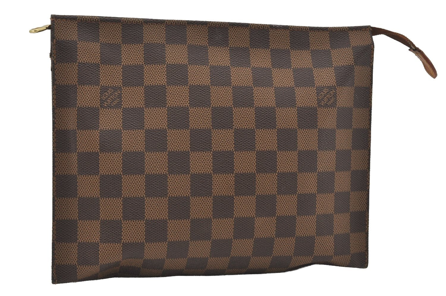 Authentic Louis Vuitton Damier Poche Toilette 26 Pouch N47543 LV Junk 4532I