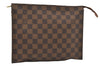 Authentic Louis Vuitton Damier Poche Toilette 26 Pouch N47543 LV Junk 4532I