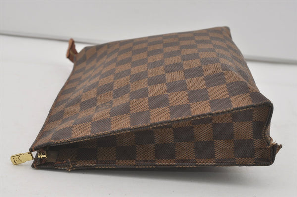 Authentic Louis Vuitton Damier Poche Toilette 26 Pouch N47543 LV Junk 4532I