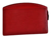 Authentic LOUIS VUITTON Epi Trousse Crete Clutch Bag Red M48417 LV 4532C