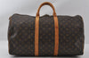 Authentic Louis Vuitton Monogram Keepall 50 Travel Boston Bag M41426 LV 4533I