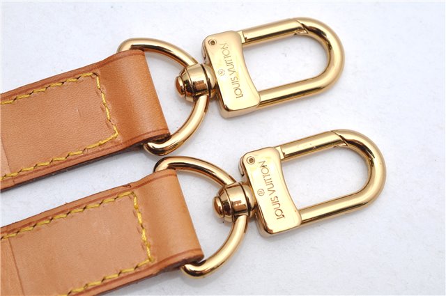 Authentic Louis Vuitton Leather Shoulder Strap Beige 35.4-42.5