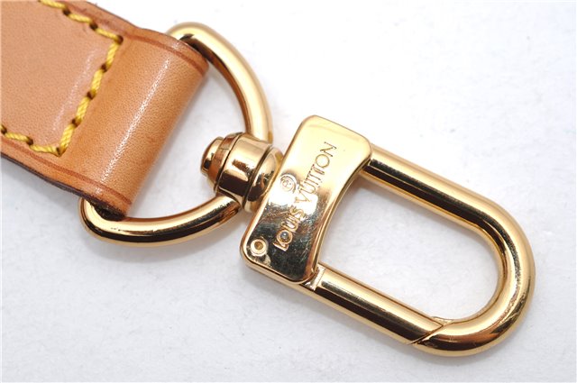 Authentic Louis Vuitton Leather Shoulder Strap Beige 35.4-42.5