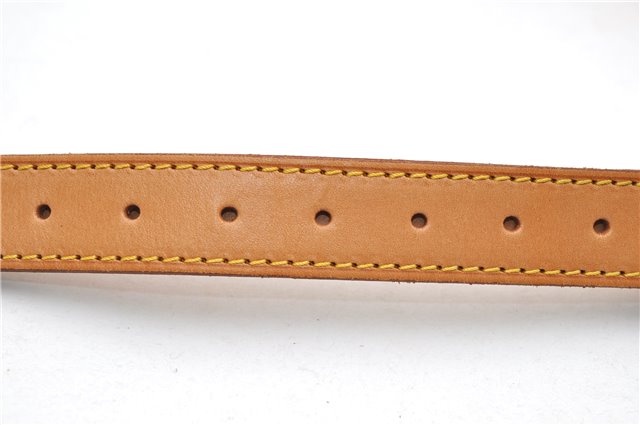 Authentic Louis Vuitton Leather Shoulder Strap Beige 35.4-42.5