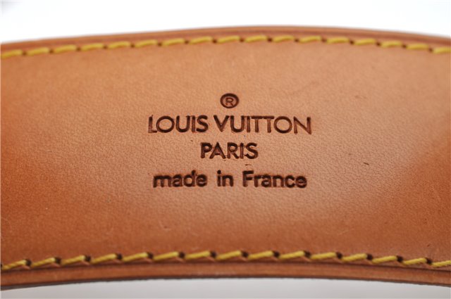 Authentic Louis Vuitton Leather Shoulder Strap Beige 35.4-42.5