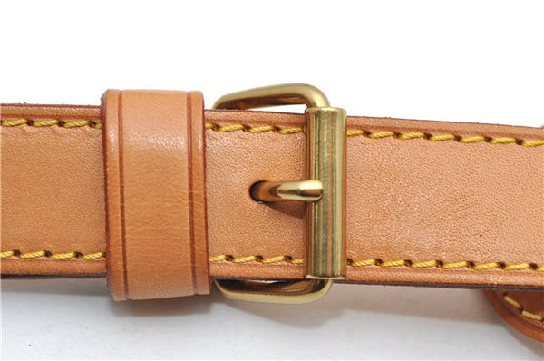 Authentic Louis Vuitton Leather Shoulder Strap Beige 35.4-42.5" LV 4534D