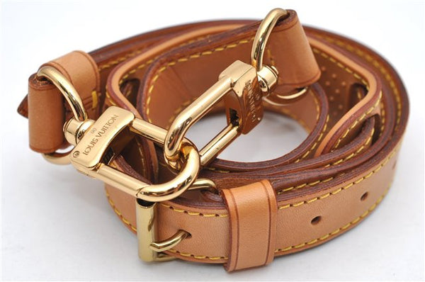 Authentic Louis Vuitton Leather Shoulder Strap Beige 35.4-42.5" LV 4534D