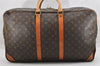 Authentic Louis Vuitton Monogram Sirius 55 Travel Boston Bag 2compartments 4535I