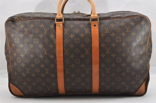 Authentic Louis Vuitton Monogram Sirius 55 Travel Boston Bag 2compartments 4535I