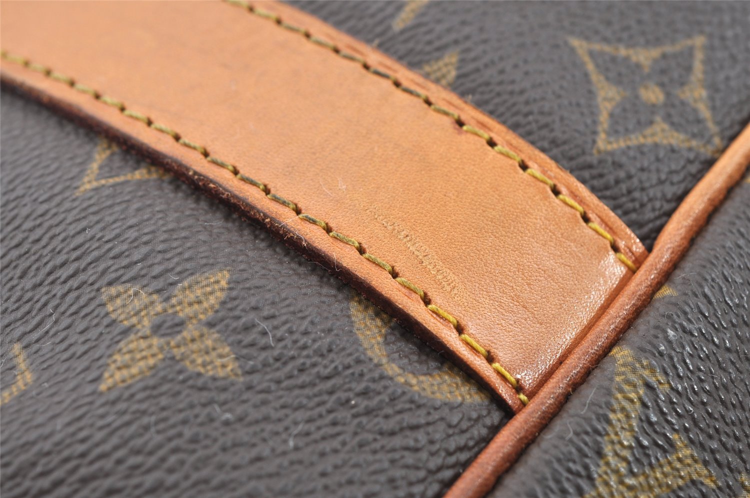 Authentic Louis Vuitton Monogram Sirius 55 Travel Boston Bag 2compartments 4535I