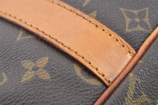 Authentic Louis Vuitton Monogram Sirius 55 Travel Boston Bag 2compartments 4535I