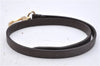 Authentic Louis Vuitton Leather Handle Strap Brown 17.7" LV 4537D