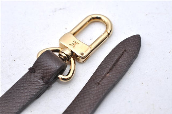 Authentic Louis Vuitton Leather Handle Strap Brown 17.7" LV 4537D