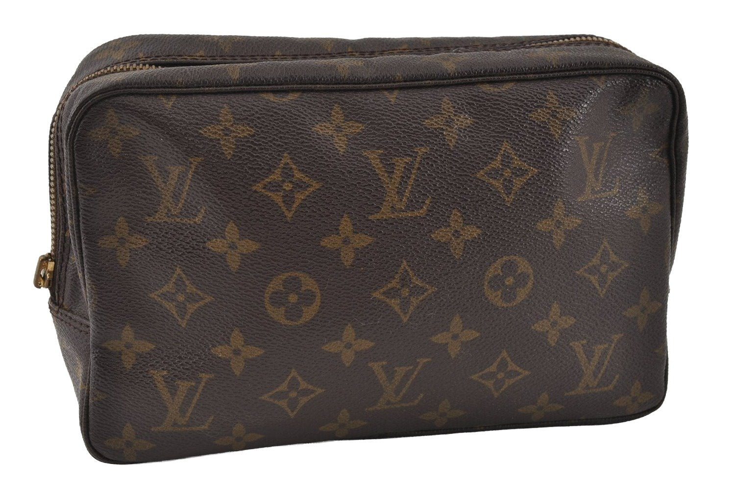 Auth Louis Vuitton Monogram Trousse Toilette 23 Clutch Bag M47524 LV Junk 4537I