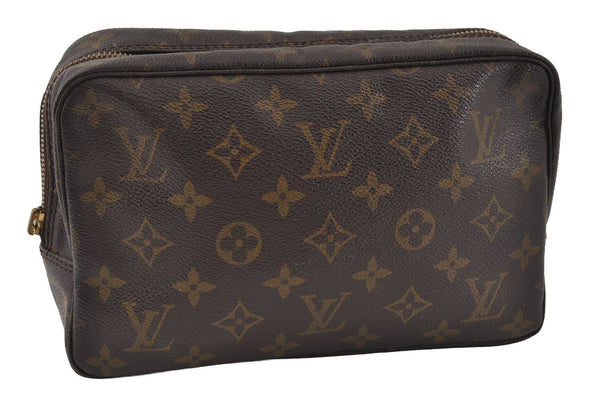 Auth Louis Vuitton Monogram Trousse Toilette 23 Clutch Bag M47524 LV Junk 4537I