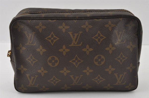 Auth Louis Vuitton Monogram Trousse Toilette 23 Clutch Bag M47524 LV Junk 4537I