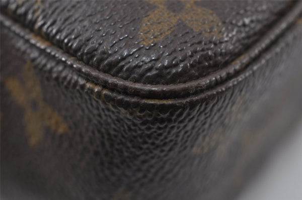 Auth Louis Vuitton Monogram Trousse Toilette 23 Clutch Bag M47524 LV Junk 4537I