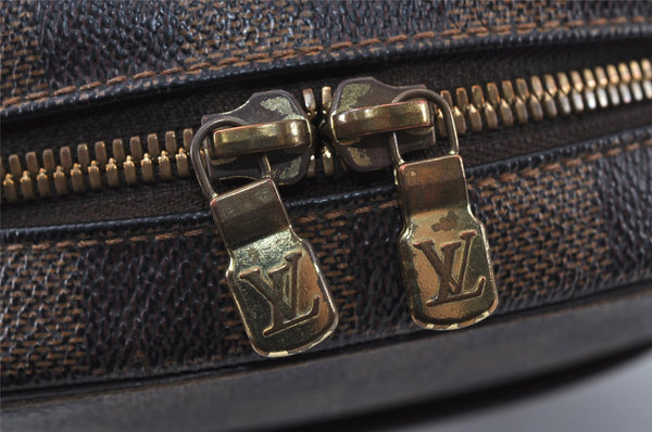 Authentic Louis Vuitton Damier Ipanema PM Shoulder Cross Bag N51294 LV 4539I