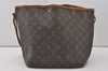 Authentic Louis Vuitton Monogram Petit Noe M42226 Shoulder Drawstring Bag 4540I