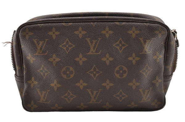 Auth Louis Vuitton Monogram Trousse Toilette 23 Clutch Bag M47524 Junk 4541I