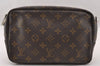 Auth Louis Vuitton Monogram Trousse Toilette 23 Clutch Bag M47524 Junk 4541I
