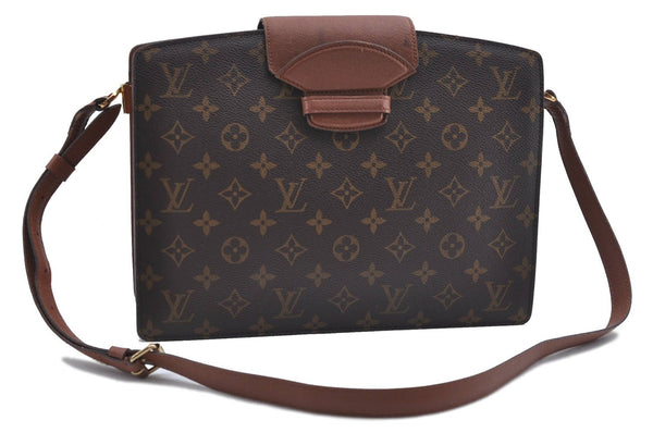 Auth Louis Vuitton Monogram Courcelles Shoulder Cross Body Bag M51375 LV 4542D