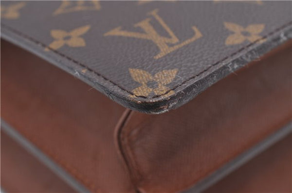 Auth Louis Vuitton Monogram Courcelles Shoulder Cross Body Bag M51375 LV 4542D