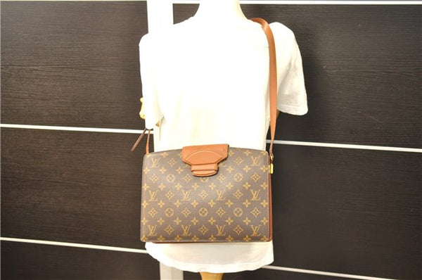 Auth Louis Vuitton Monogram Courcelles Shoulder Cross Body Bag M51375 LV 4542D