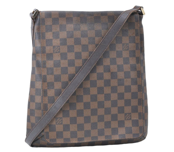 Authentic Louis Vuitton Damier Musette Shoulder Bag N51302 LV 4543D