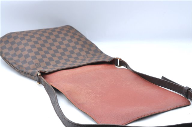 Authentic Louis Vuitton Damier Musette Shoulder Bag N51302 LV 4543D