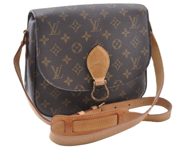Authentic Louis Vuitton Monogram Saint Cloud GM M51242 Shoulder Cross Bag 4543F