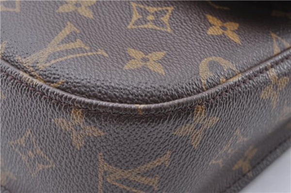 Authentic Louis Vuitton Monogram Saint Cloud GM M51242 Shoulder Cross Bag 4543F