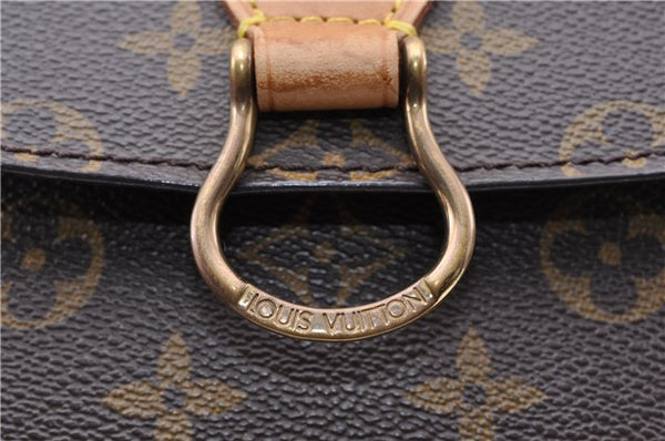 Authentic Louis Vuitton Monogram Saint Cloud GM M51242 Shoulder Cross Bag 4543F