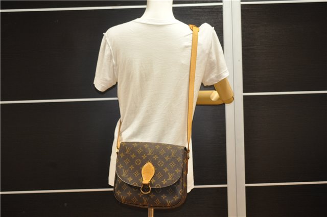 Authentic Louis Vuitton Monogram Saint Cloud GM M51242 Shoulder Cross Bag 4543F