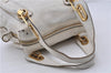 Authentic Chloe Paraty 2Way Shoulder Hand Bag Purse White 4544C