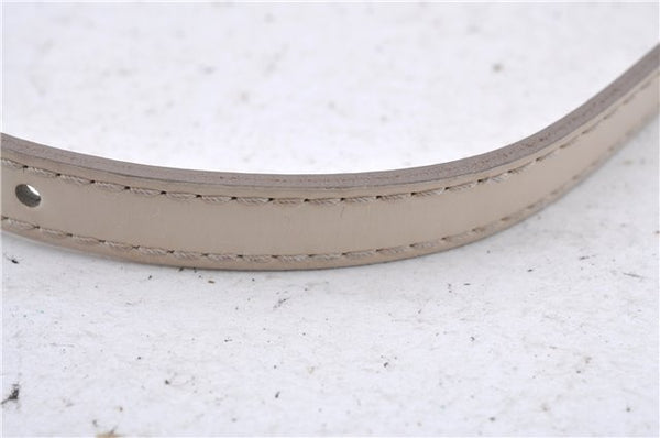 Auth Louis Vuitton Epi Pochette Montaigne Shoulder Bag White M5929J LV 4544D