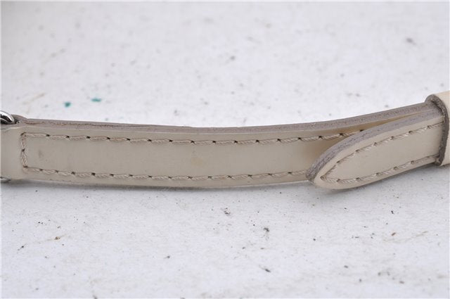 Auth Louis Vuitton Epi Pochette Montaigne Shoulder Bag White M5929J LV 4544D