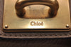 Authentic Chloe Vintage Paddington Leather Shoulder Hand Bag Brown 4545I