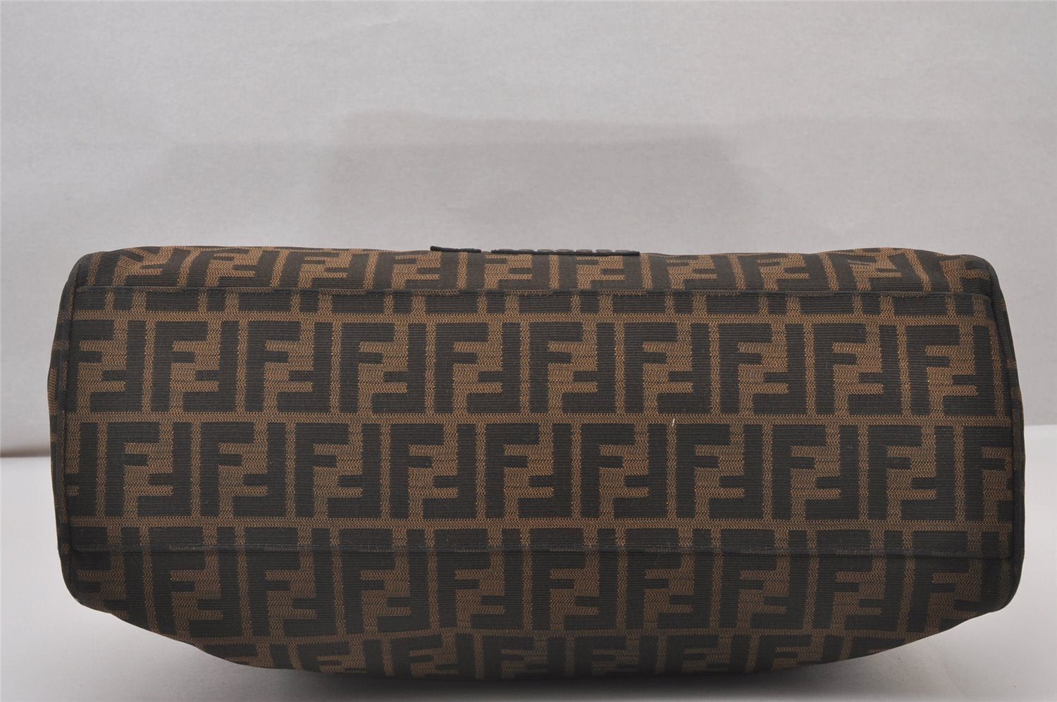 Authentic FENDI Zucca Etniko Shoulder Hand Bag Canvas Leather Brown 4546I