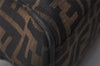 Authentic FENDI Zucca Etniko Shoulder Hand Bag Canvas Leather Brown 4546I