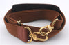 Authentic MCM Visetos Leather Vintage Shoulder Boston Bag Brown 4547D