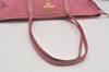 Authentic PRADA Vintage Nylon Tessuto Leather Shoulder Tote Bag Pink 4548I