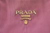 Authentic PRADA Vintage Nylon Tessuto Leather Shoulder Tote Bag Pink 4548I