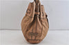 Authentic BURBERRY Vintage Leather Shoulder Hand Bag Purse Brown 4550C