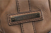 Authentic BURBERRY Vintage Leather Shoulder Hand Bag Purse Brown 4550C