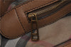 Authentic BURBERRY Vintage Leather Shoulder Hand Bag Purse Brown 4550C