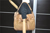 Authentic BURBERRY Vintage Leather Shoulder Hand Bag Purse Brown 4550C
