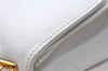 Authentic GUCCI Bamboo Hand Bag Purse Leather White 4550D