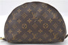 LOUIS VUITTON Monogram Trousse Demi Ronde 23 Cosmetic Pouch M47520 LV Junk 4553C